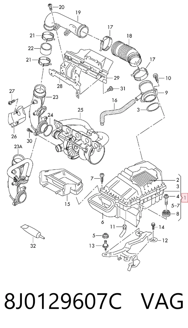  8J0129607C VAG