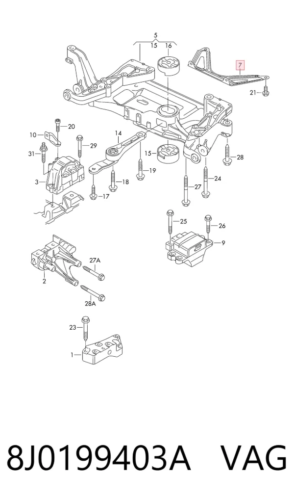 8J0199403A VAG