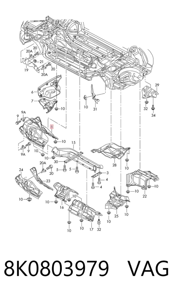  8K0803979 VAG