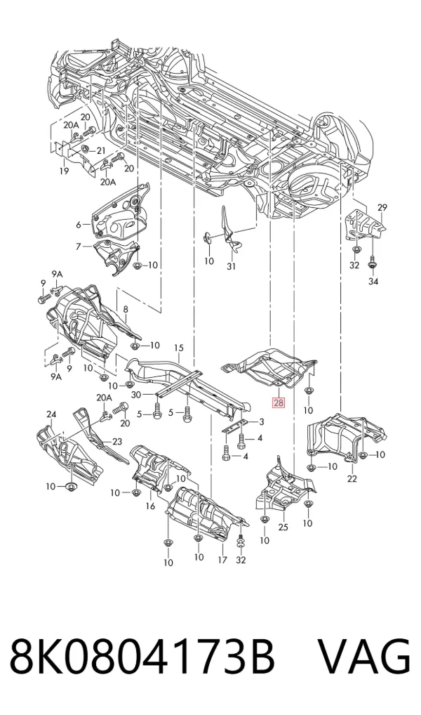  8K0804173B VAG