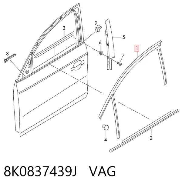  8K0837439J VAG