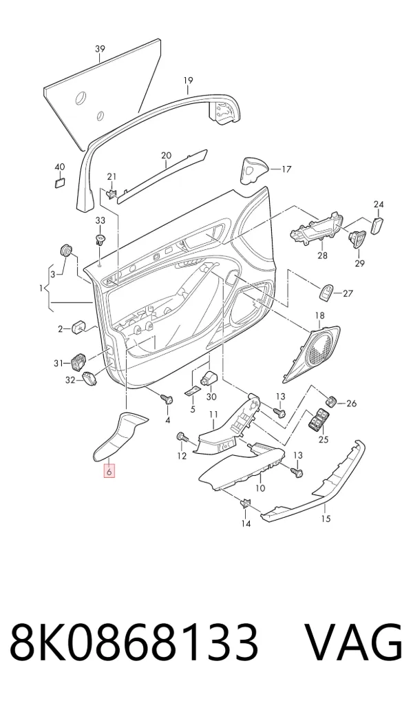  8K0868133 VAG