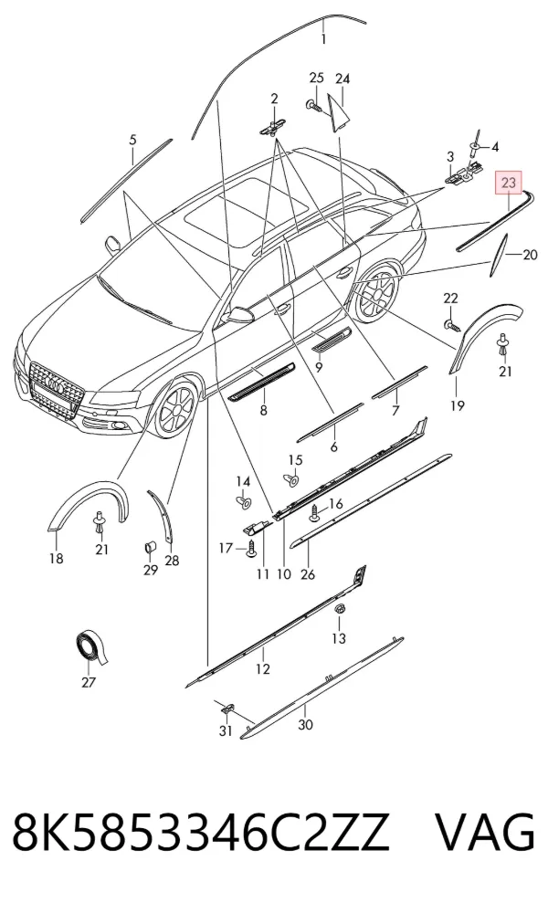 8K5853346C2ZZ VAG