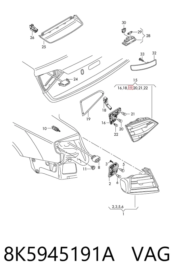  8K5945191A VAG