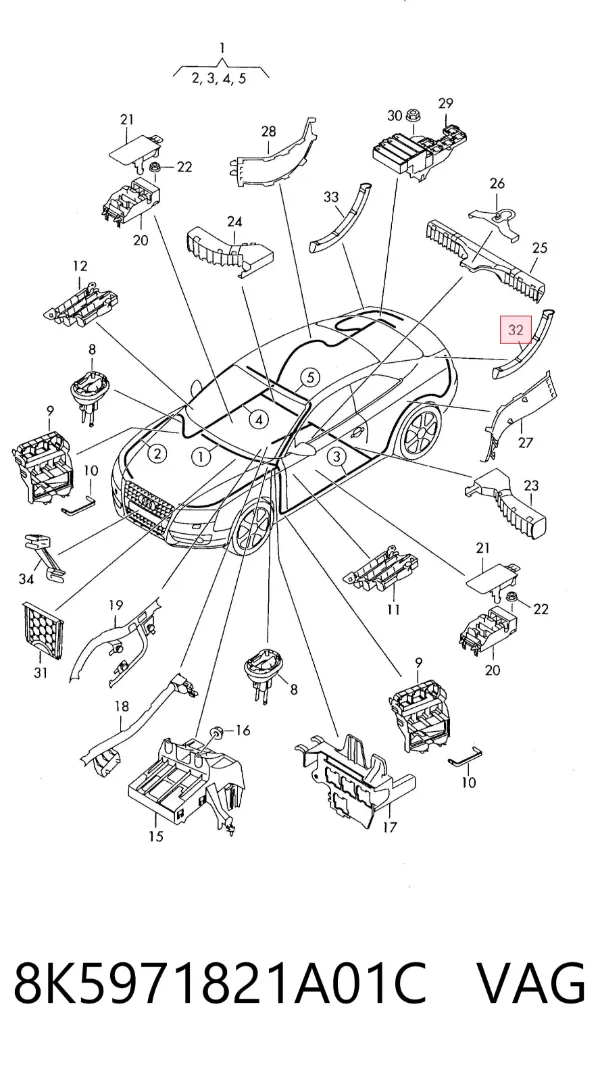  8K5971821A01C VAG