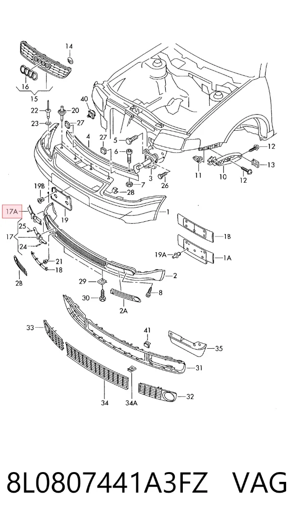  8L0807441A3FZ VAG