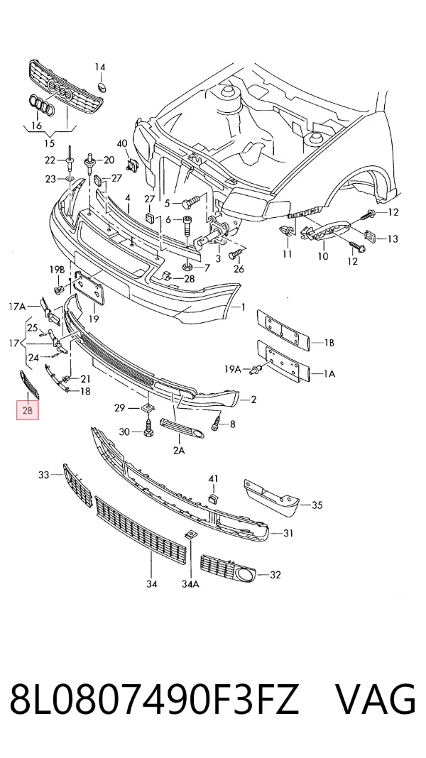  8L0807490F3FZ VAG