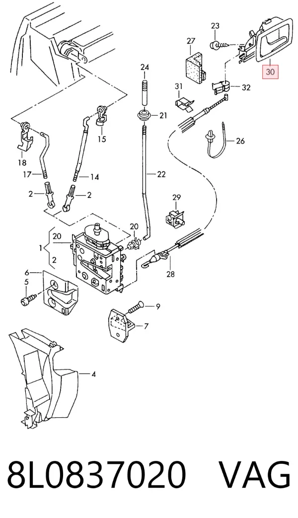  8L0837020 VAG