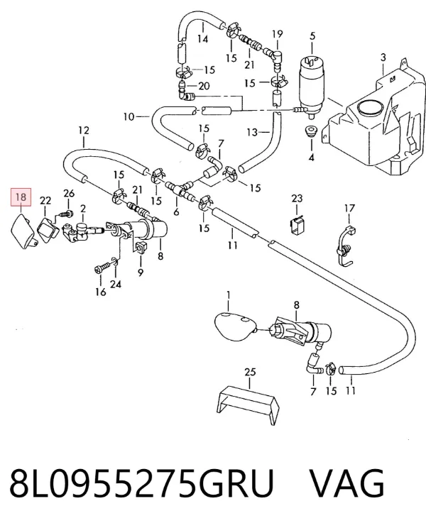  8L0955275GRU VAG
