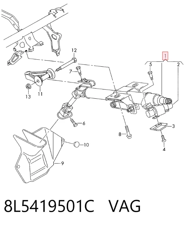 Рулевая колонка 8L5419501C VAG