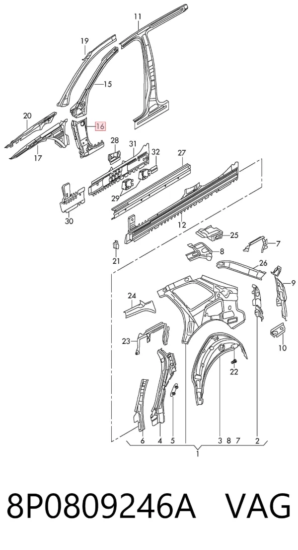  8P0809246A VAG