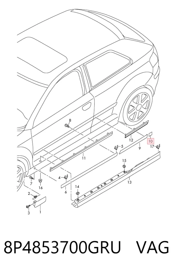  8P4853700GRU VAG