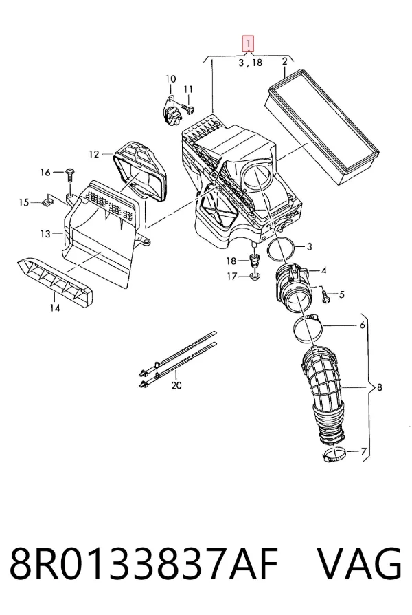 8R0133837AF VAG