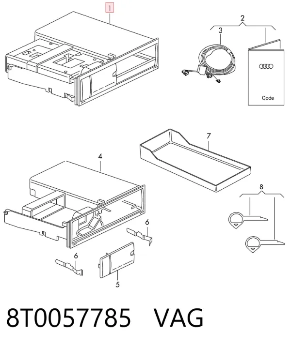 Модуль "Диагностический интерфейс" 8T0057785 VAG