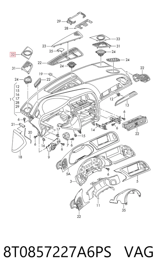  8T0857227A6PS VAG