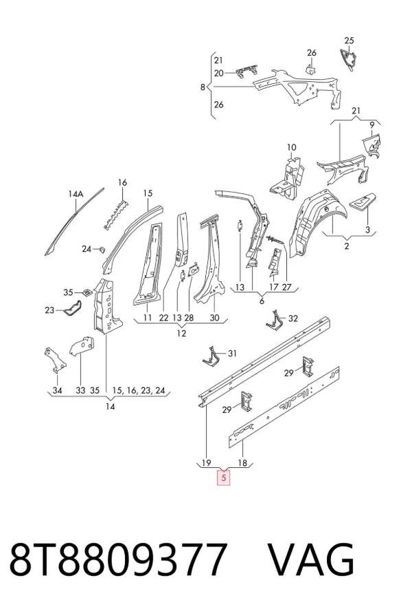  8T8809377 VAG