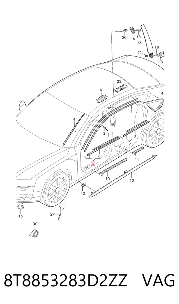  8T8853283D2ZZ VAG