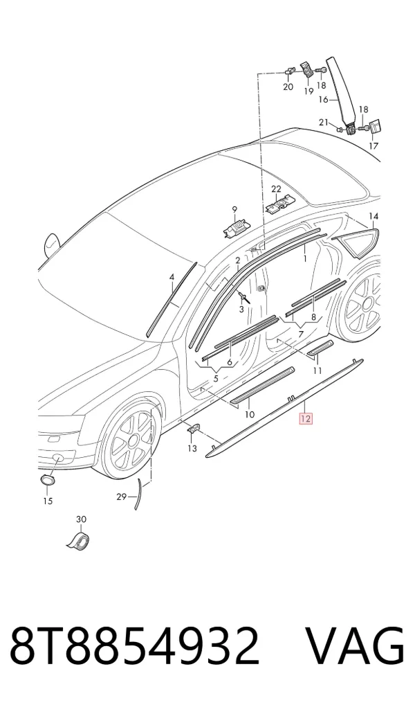  8T8854932 VAG