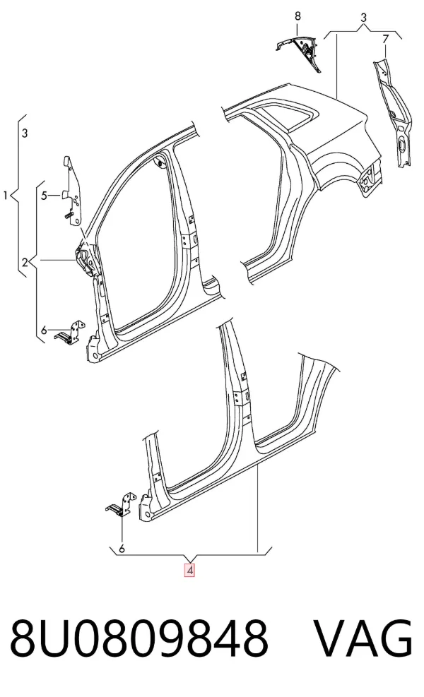  8U0809848 VAG