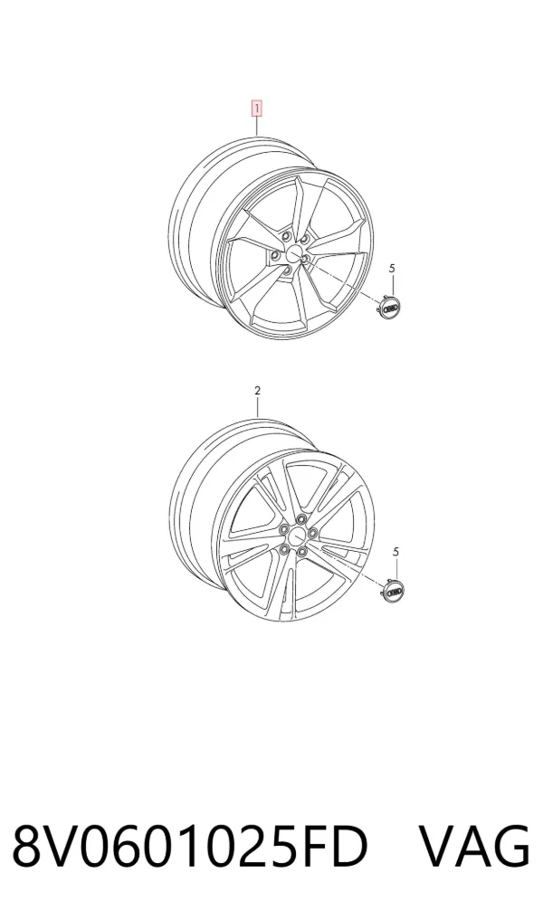 Диски колесные 8V0601025FD VAG