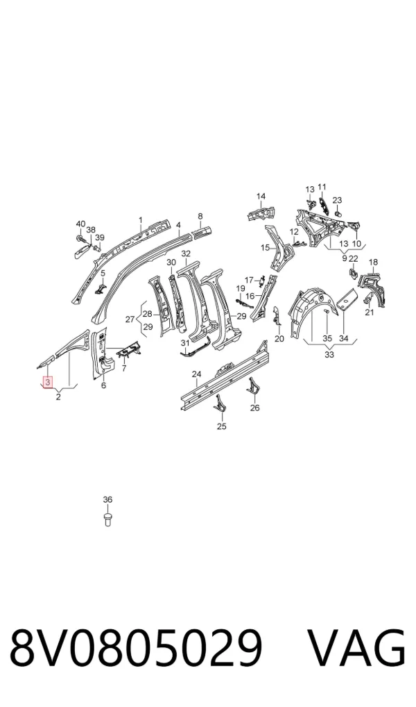  8V0805029 VAG