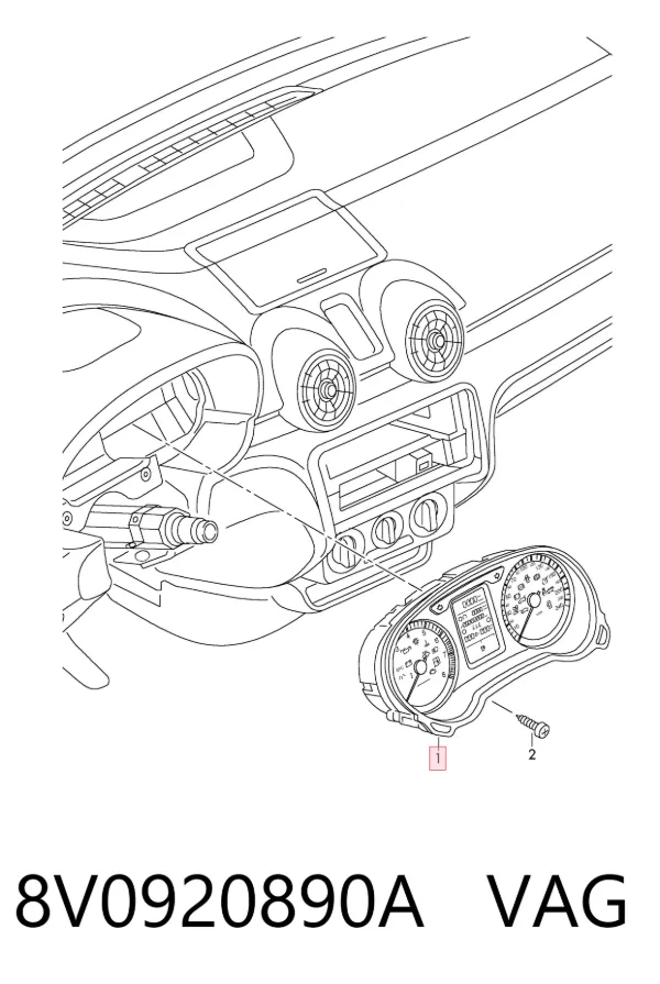 Панель приборов 8V0920890A VAG