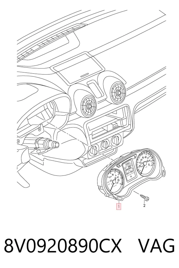 Панель приборов 8V0920890CX VAG
