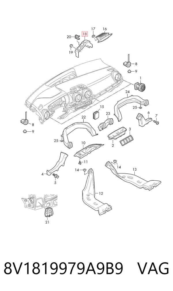  8V1819979A9B9 VAG
