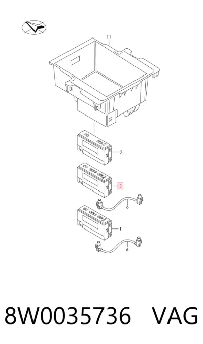 USB-разветвитель VAG 8W0035736