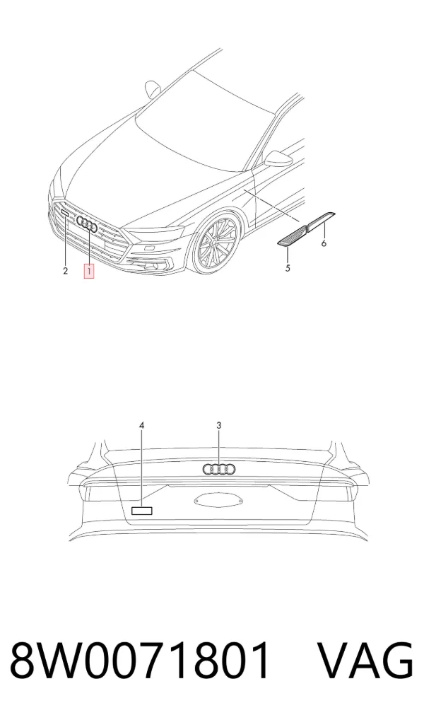  8W0071801 VAG