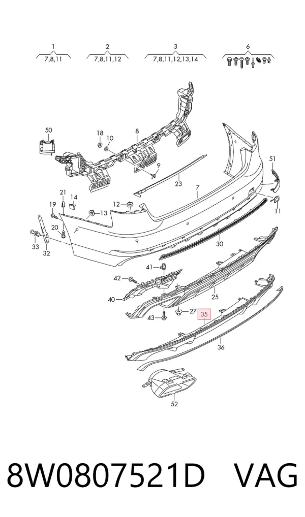  8W0807521D VAG