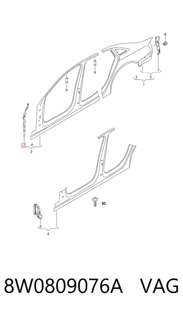  8W0809076A VAG