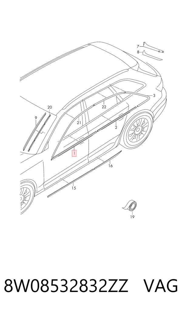  8W08532832ZZ VAG
