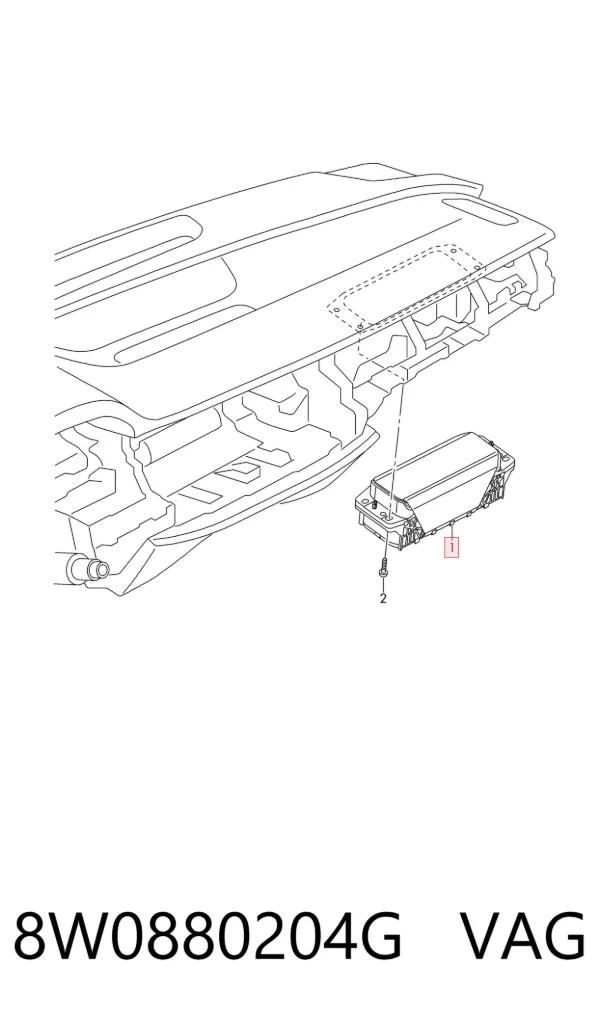 Подушка безопасности пассажира 8W0880204G VAG