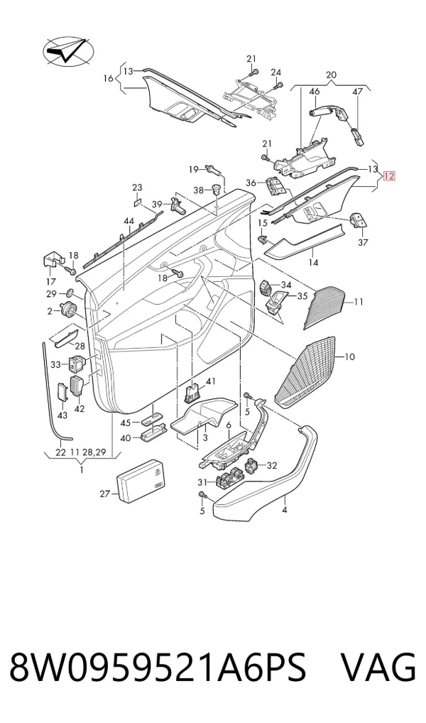  8W0959521A6PS VAG