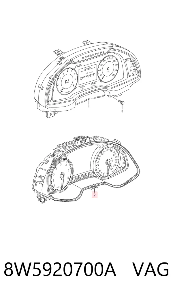 Панель приборов 8W5920700A VAG
