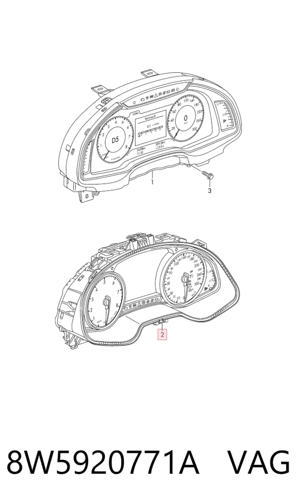 Панель приборов 8W5920771A VAG