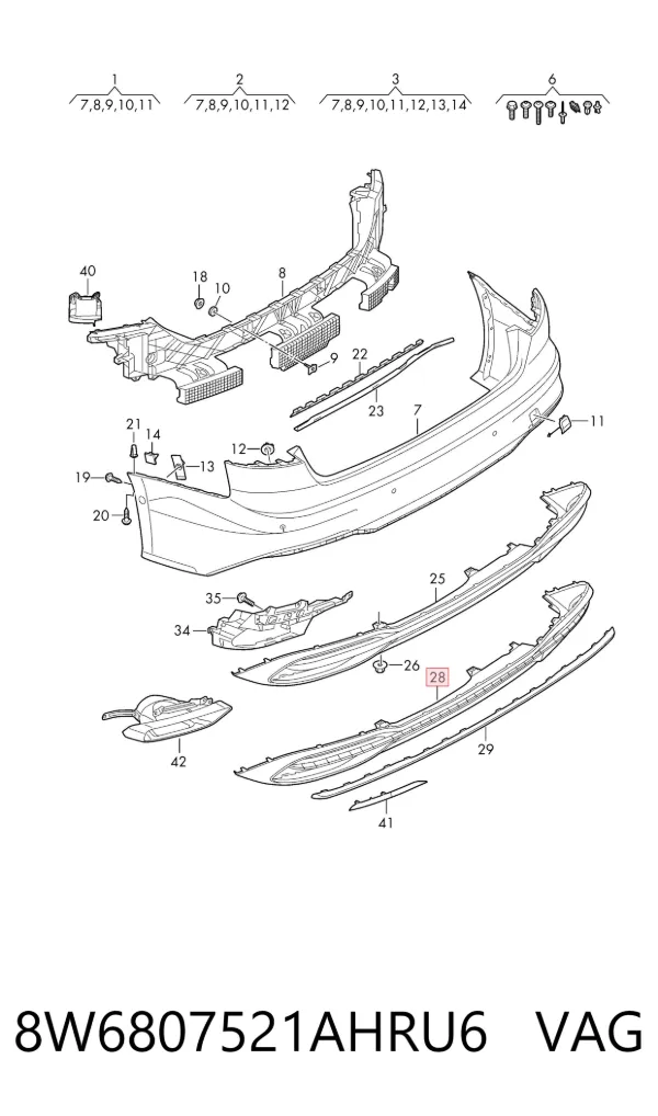  8W6807521AHRU6 VAG