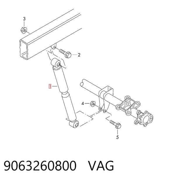 Амортизатор задний 9063260800 VAG