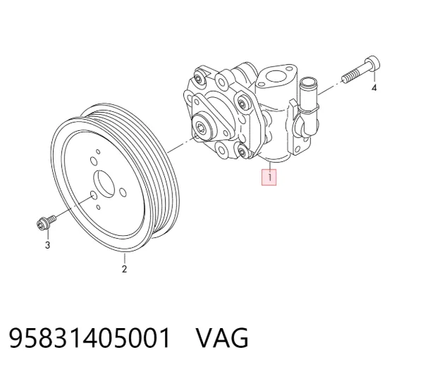 Насос ГУР 95831405001 VAG