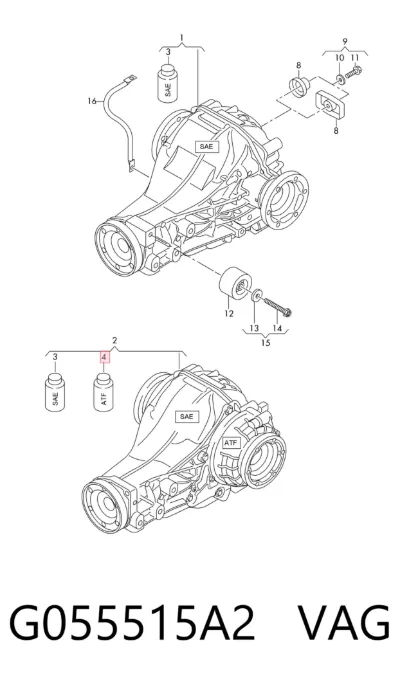 Масло трансмиссии VAG G055515A2
