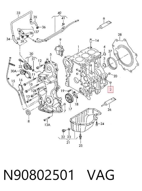  N90802501 VAG