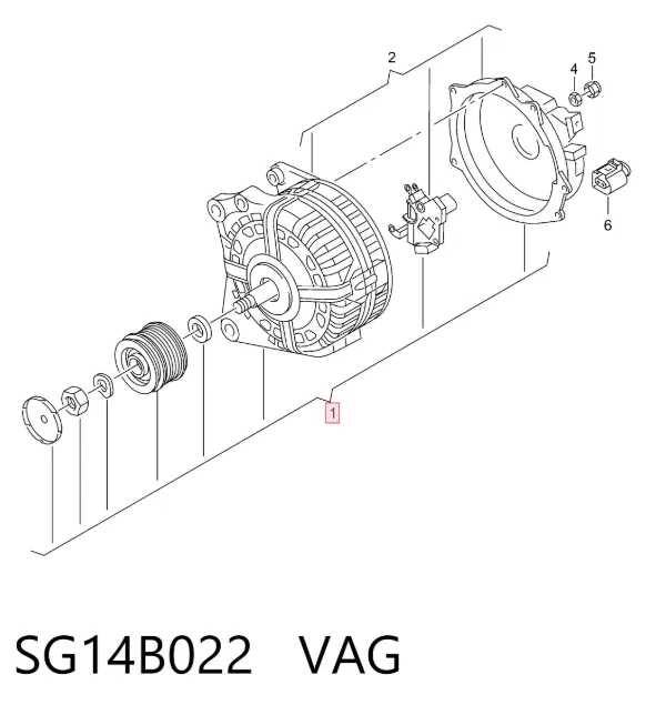Генератор SG14B022 VAG