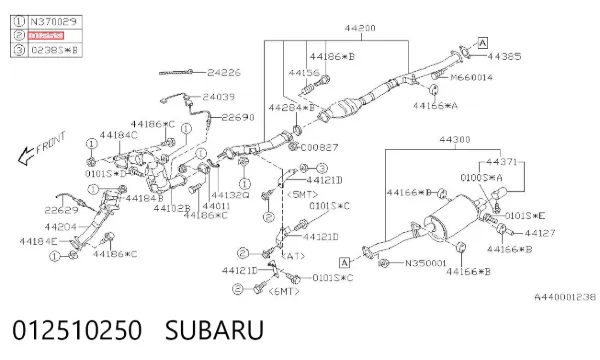  012510250 Subaru