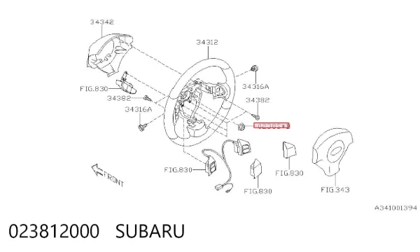  023812000 Subaru