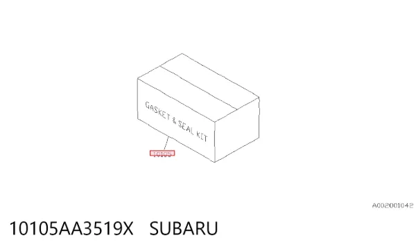 Комплект прокладок 10105AA3519X Subaru