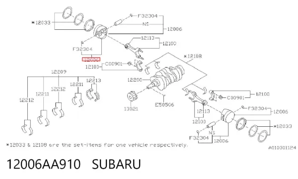  12006AA910 Subaru
