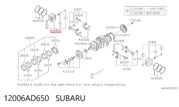  12006AD650 Subaru