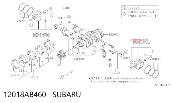 12018AB460 Subaru