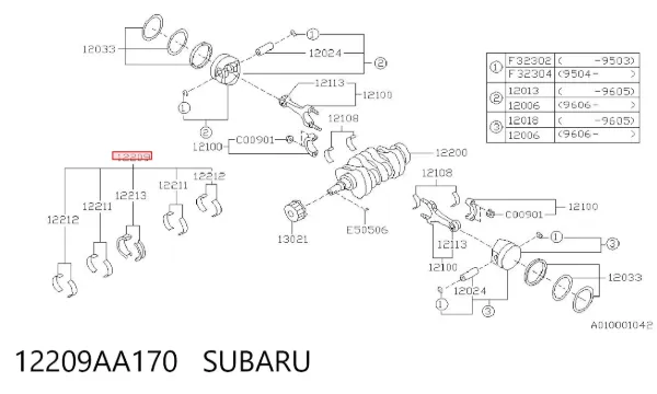  12209AA170 Subaru